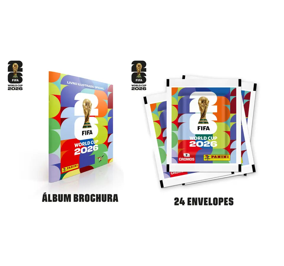 Copa Do Mundo 2026 - Álbum Capa Cartão + 24 Envelopes -FIFA WORLD CUP 2026™️